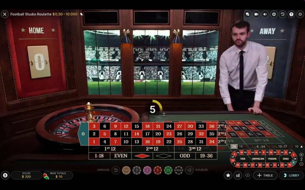 Football Studio Roulette presentation