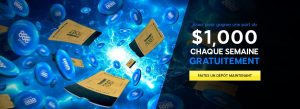 1000 euros chaque semaine sur 888poker