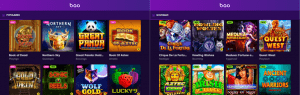 Jeux et éditeurs de BAO Casino