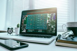 tournoi de poker sur ordinateur portable