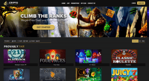 Crypto Fair Play casino interface