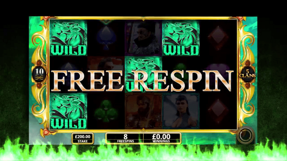5 clans free respin