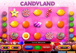 Fonctionnalités jeu candyland