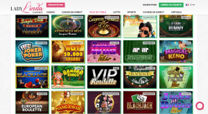Jeux de table Lady Linda Casino