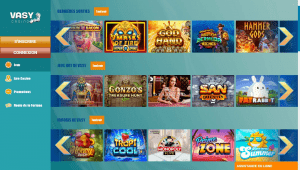 Vasy Casino jeux