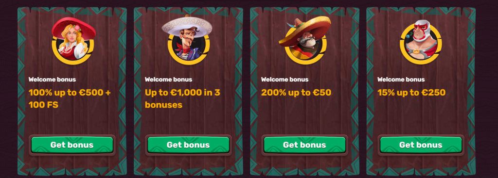 Bonus de bienvenue au choix sur 5Gringos Casino