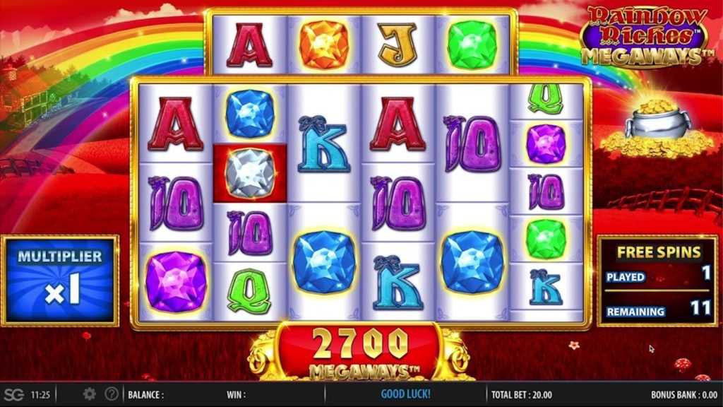 caracteristiques Rainbow Riches Megaways