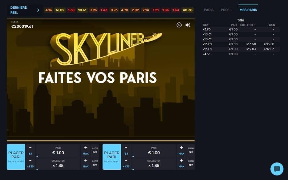 Skyliner faites vos paris