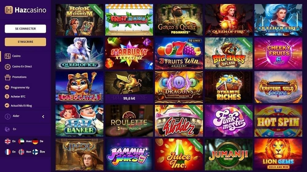 haz casino jeux en ligne