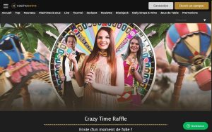 Crazy Time Raffle extra casino
