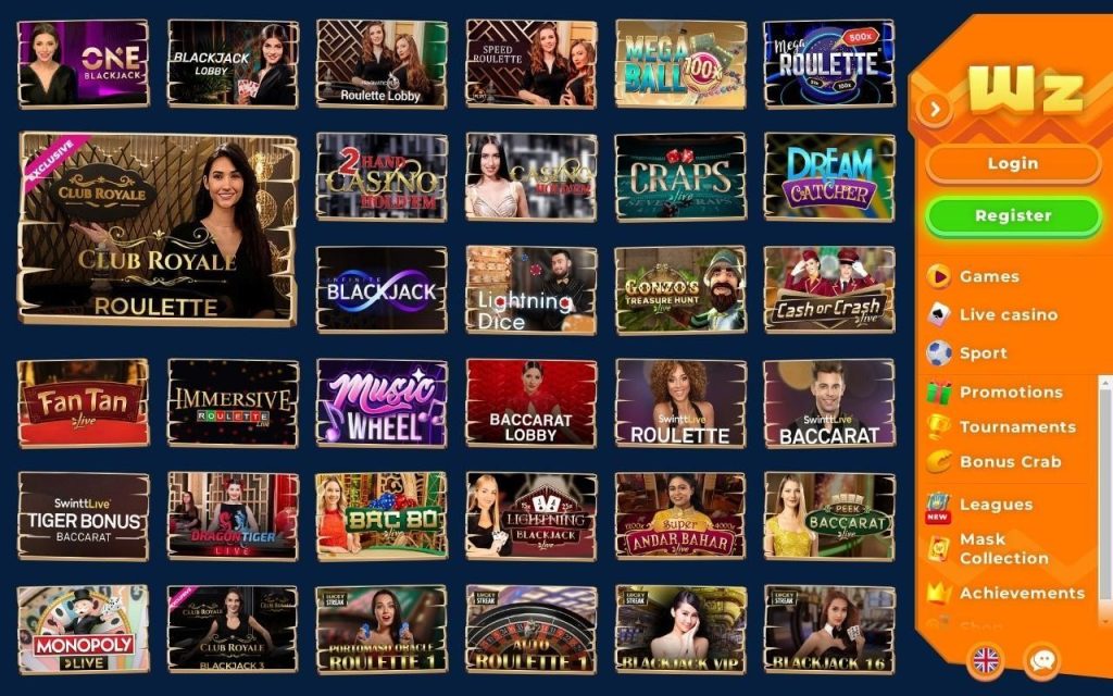 Casino Live Wazamba