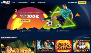 Jupi Casino page accueil