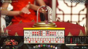 Super Sic Bo jeu live des