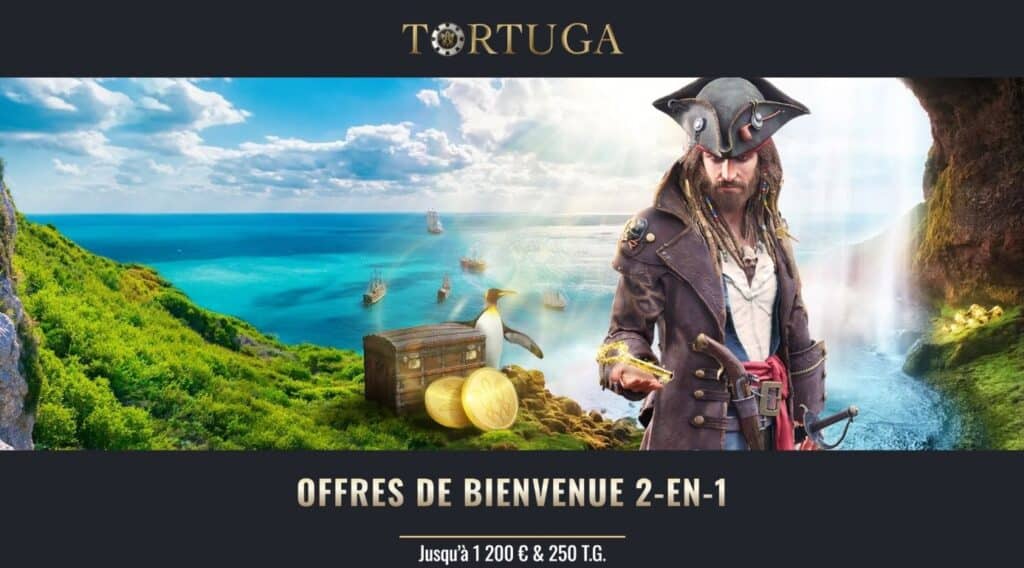 Bonus bienvenue Tortuga Casino
