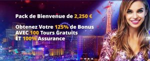 pack de bienvenue 2250 €