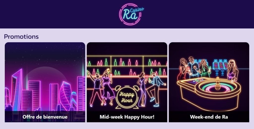 bonus promos Ra Casino