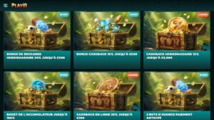 bonus et promotions playio