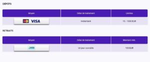 moyens depots et retraits europe fortune