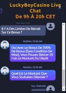 luckyboy live chat