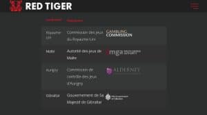 licences Red Tiger