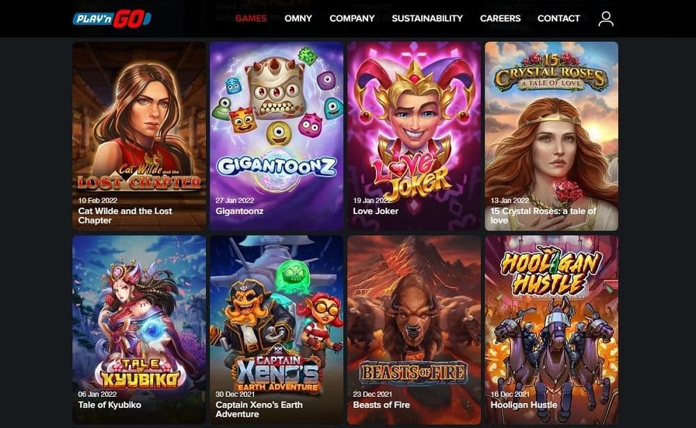 derniers jeux Play’n Go