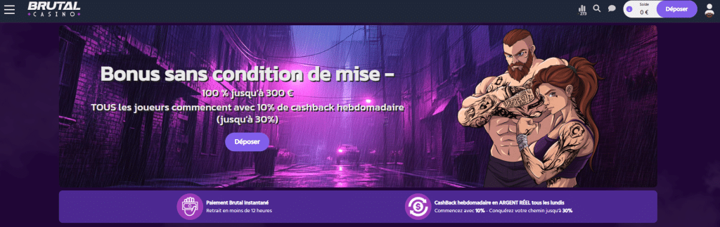 brutal casino apercu