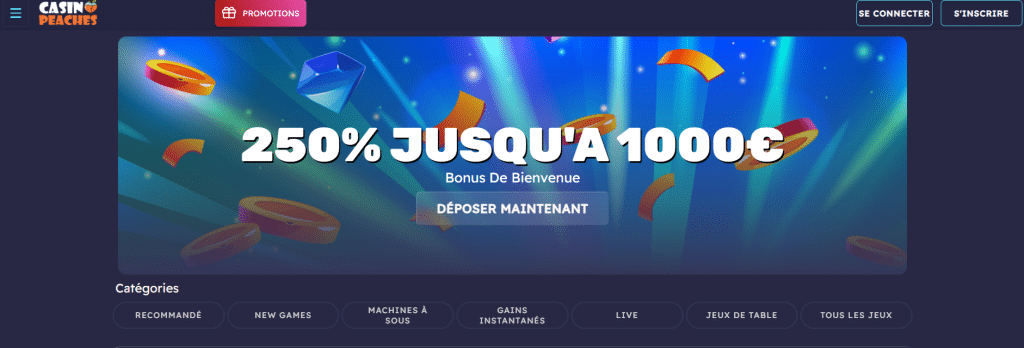 casino peaches accueil