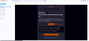 Valider votre adresse mail Etape 3