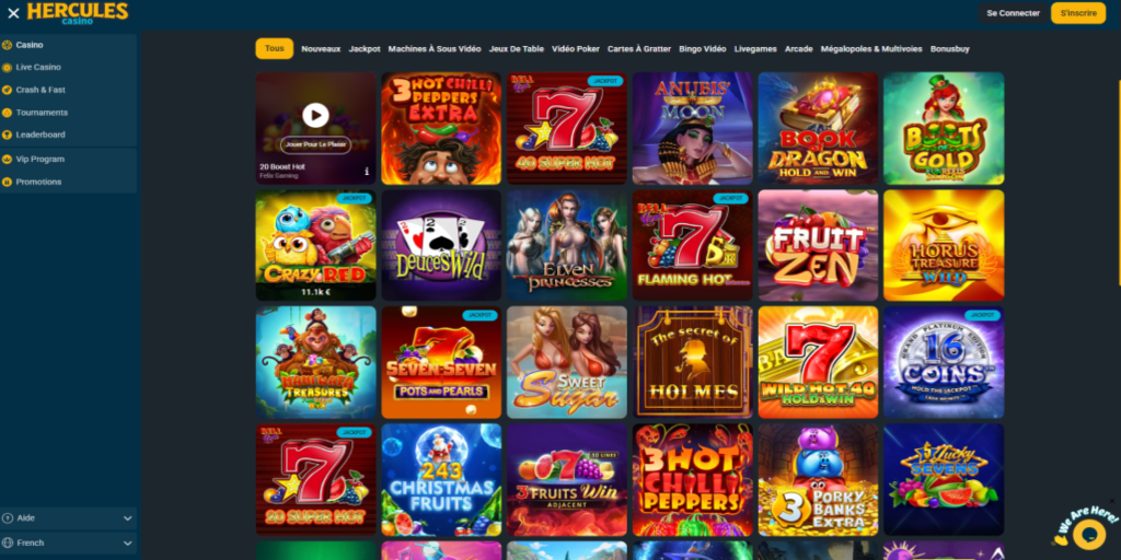 hercules casino slots
