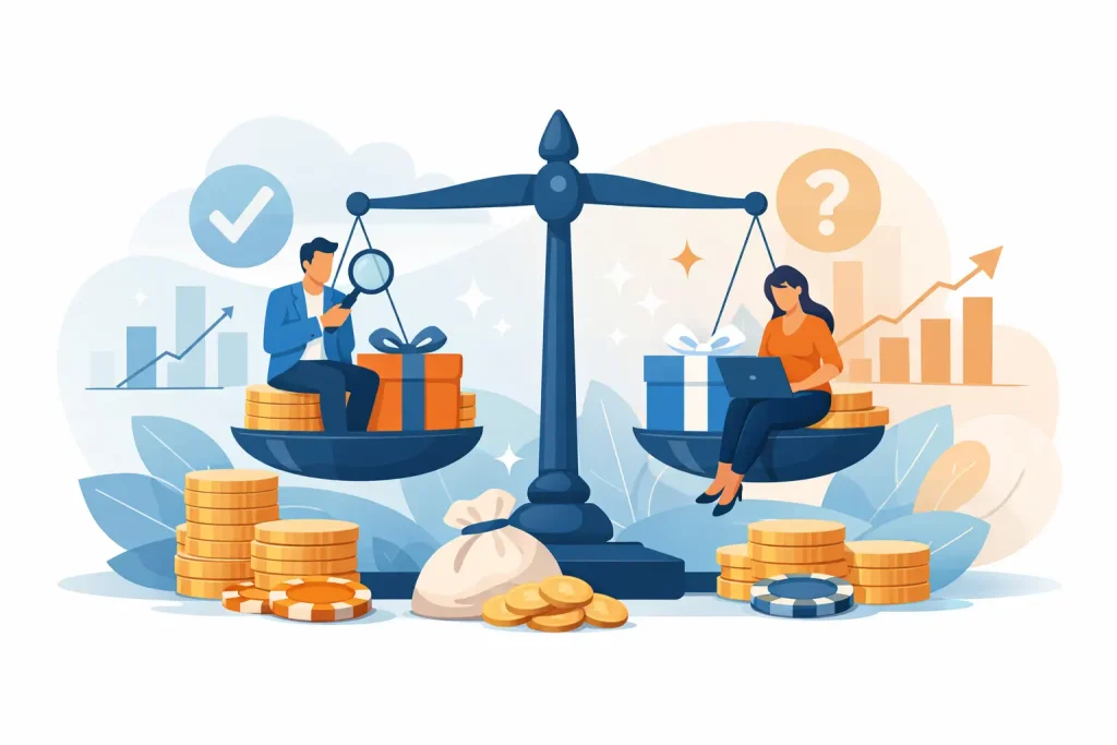 Bonus argent réel comparatif fiable