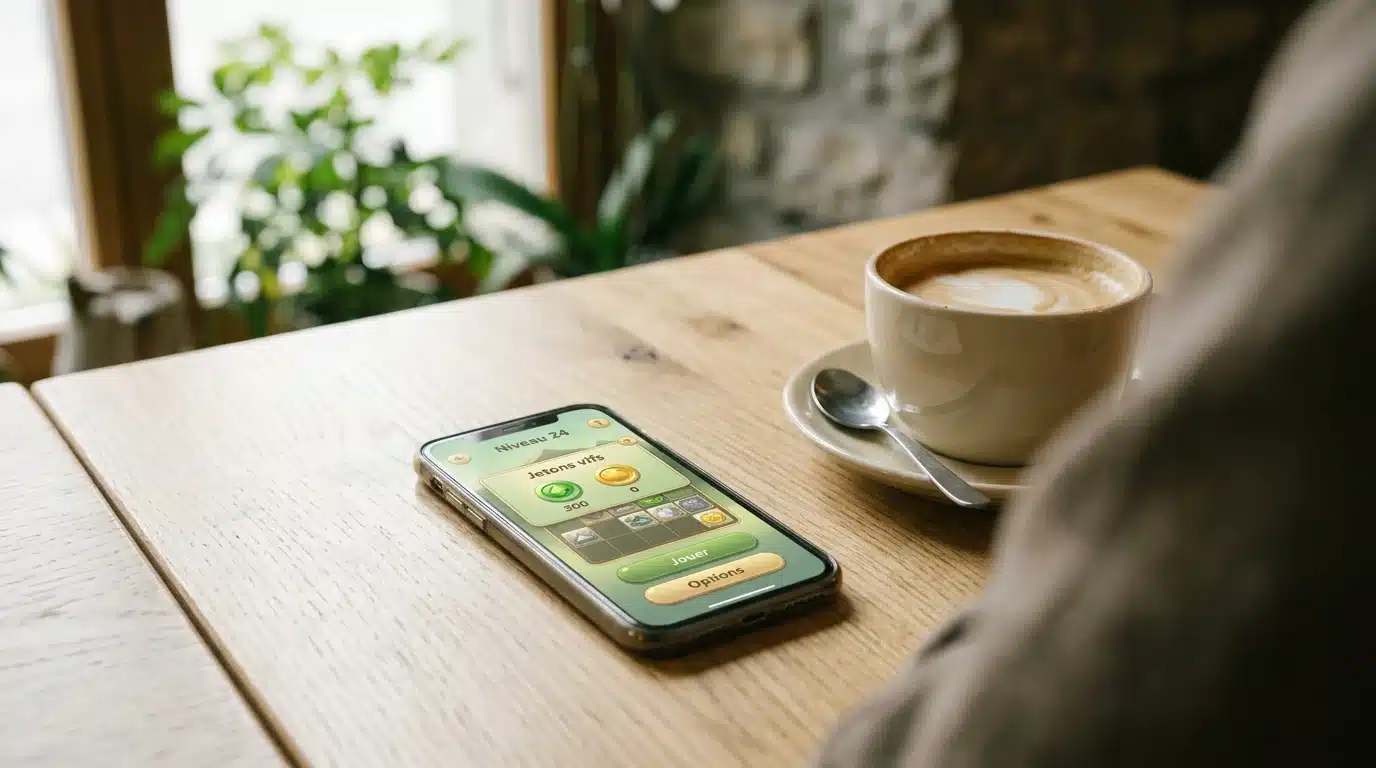 Joueur consultant une offre de bonus sans dépôt sur mobile