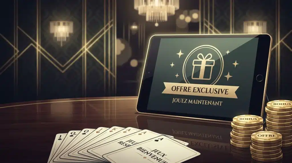 Casino en ligne avec bonus gratuit sans dépôt, illustration professionnelle