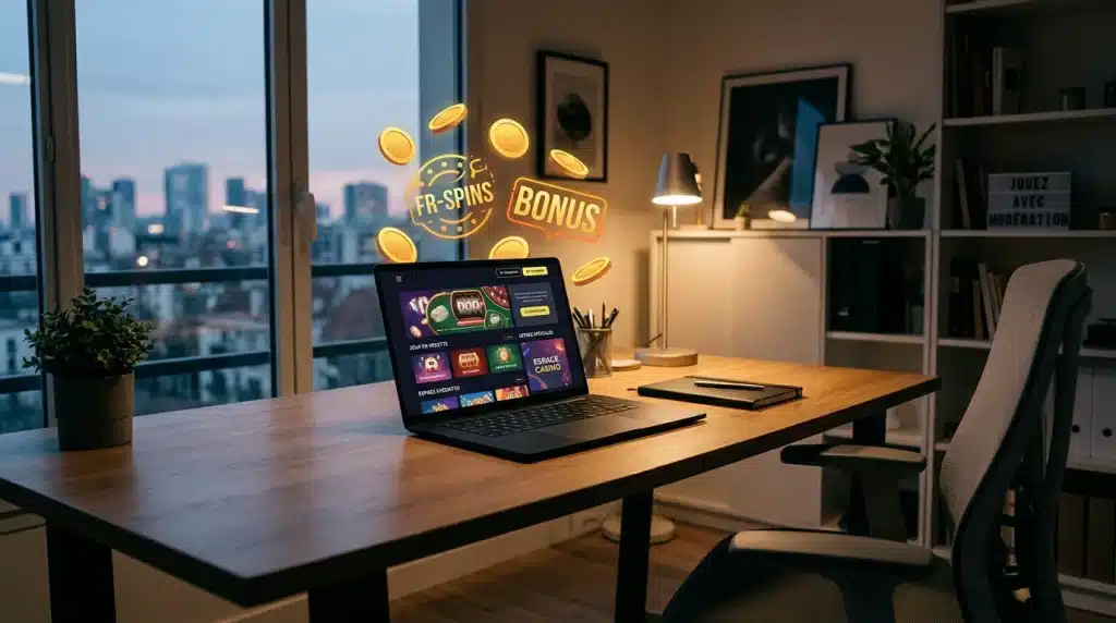 Concept de code bonus sans dépôt sur casino en ligne en 2026