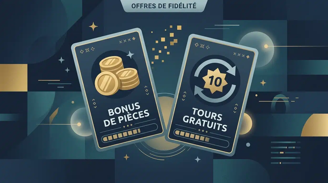 Illustration de deux types de bonus sans dépôt, crédit en argent et tours gratuits