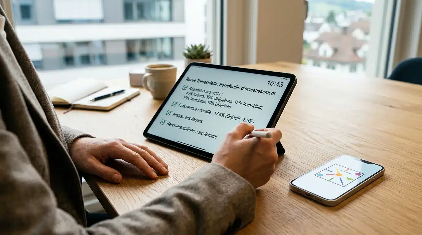 Personne vérifiant les conditions d'un bonus sans dépôt sur une tablette