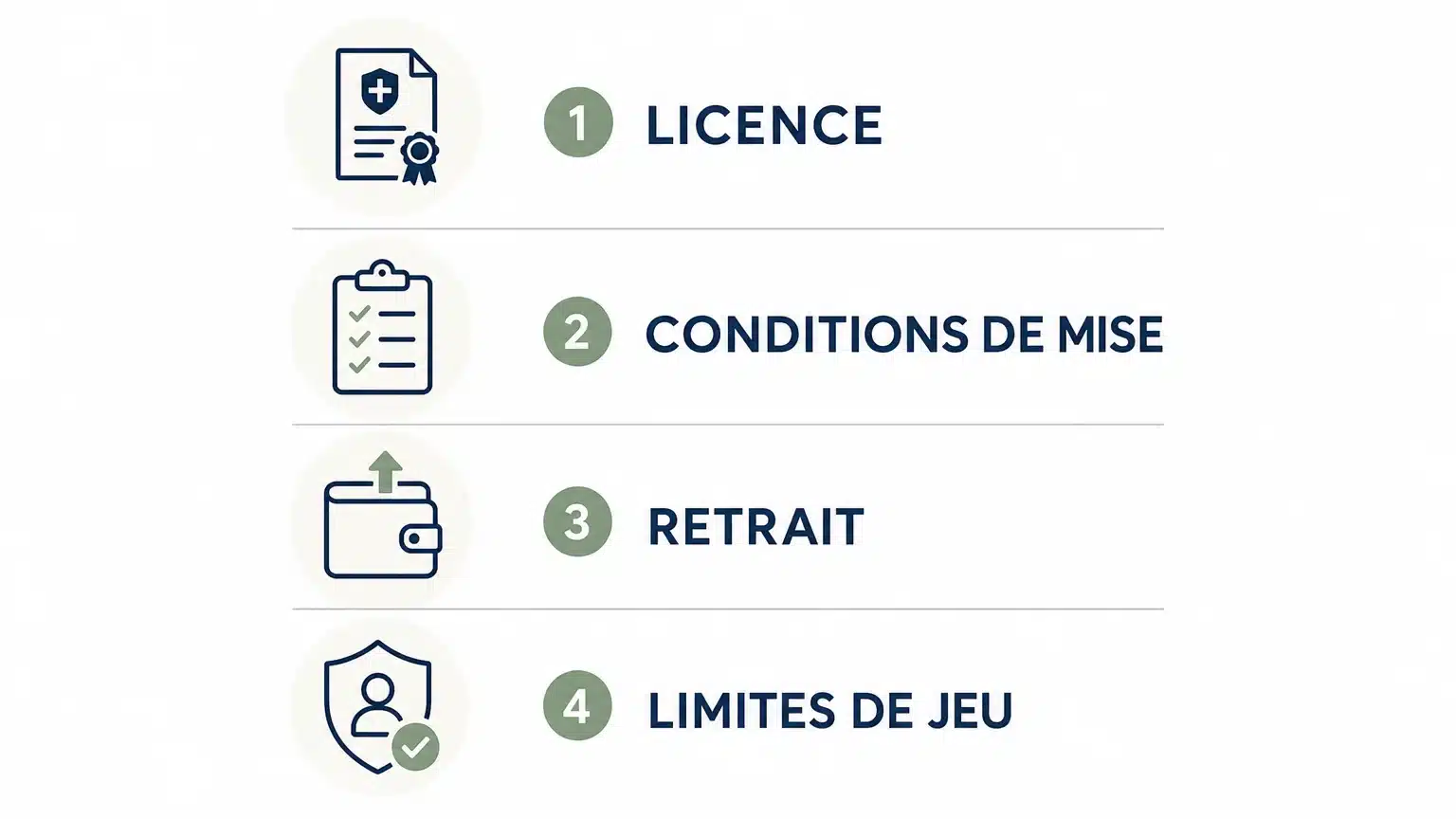 Checklist des critères pour choisir un bonus de casino sans dépôt