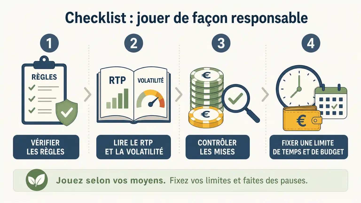Checklist pour lire une fiche de machine à sous avant de jouer