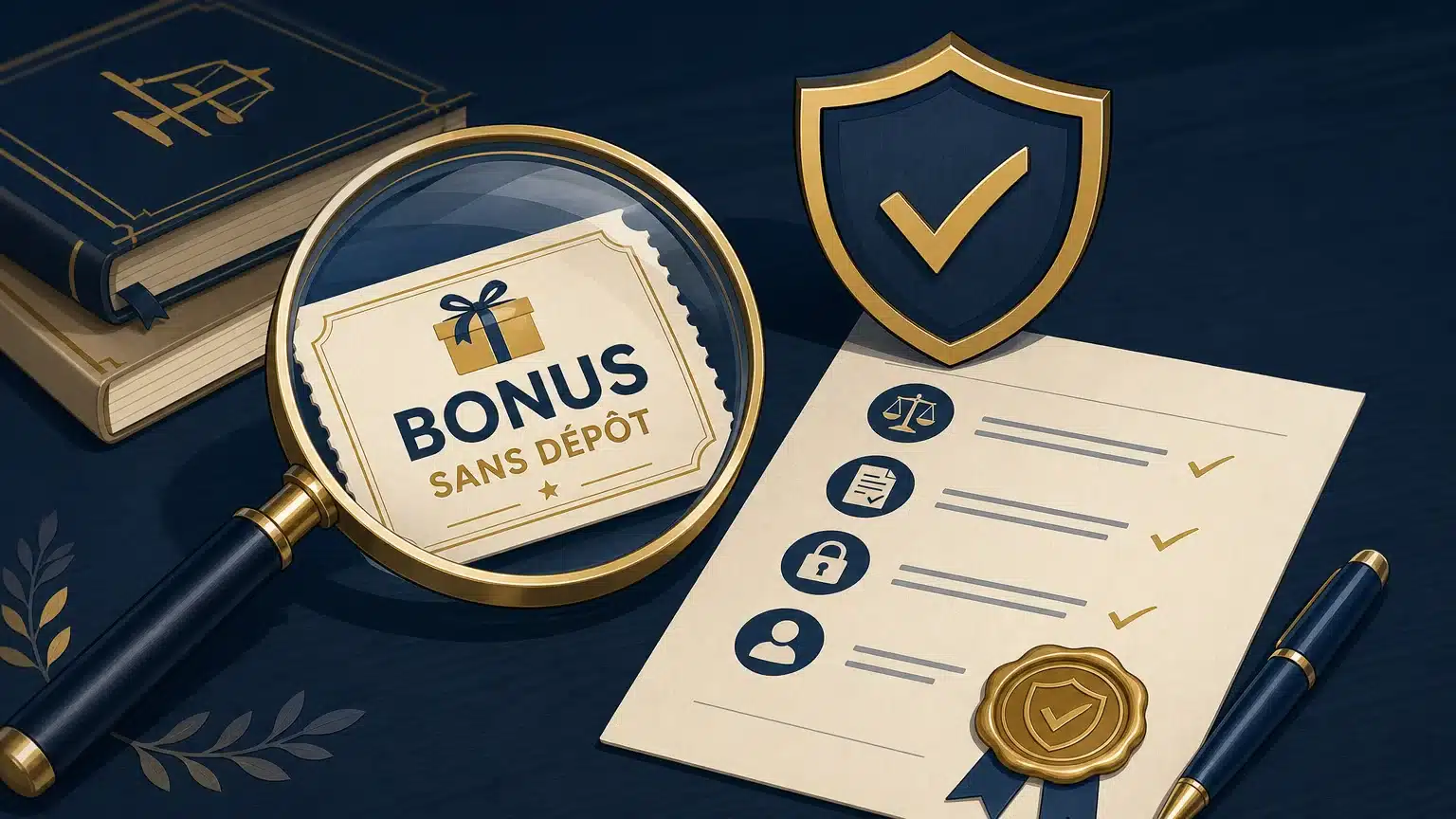 Loupe vérifiant la légalité d’un bonus de casino sans dépôt en Suisse